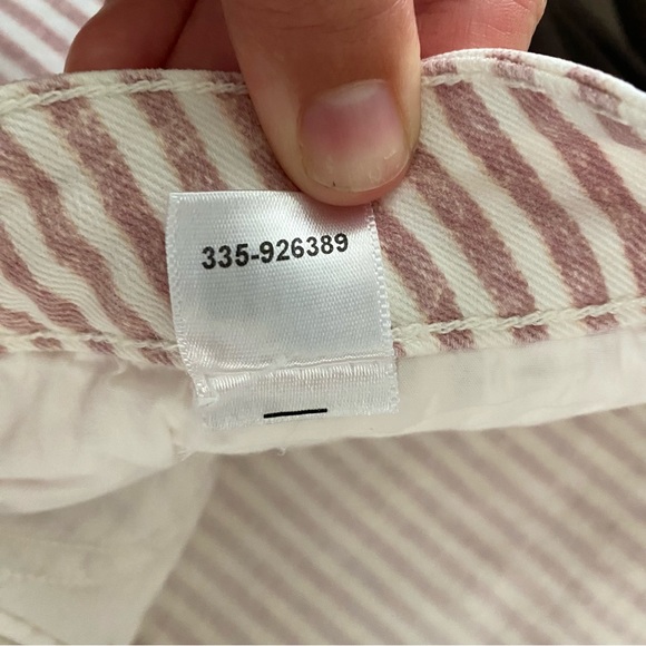 PAIGE Houston Ankle Blossom Pink Stripe Jeans - Picture 10 of 13